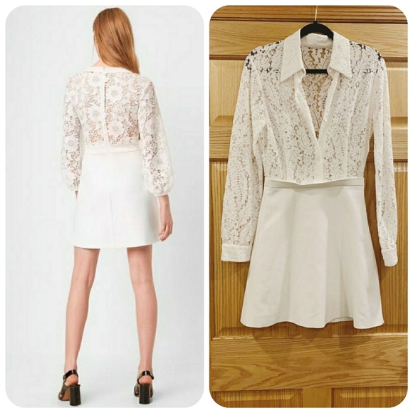 French Connection Dresses & Skirts - SHEMA LACE BUTTON DRESS